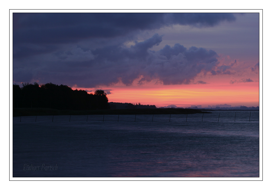 Foto - Bild- Sonnenaufgang, Bodstedter Bodden, NP Vorpommersche Boddenlandschaft